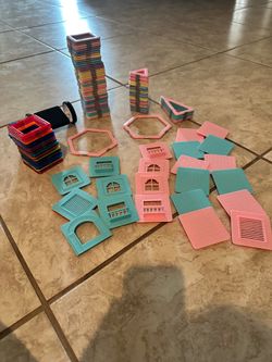 Magnetic Pastel Building Blocks 95 piece set