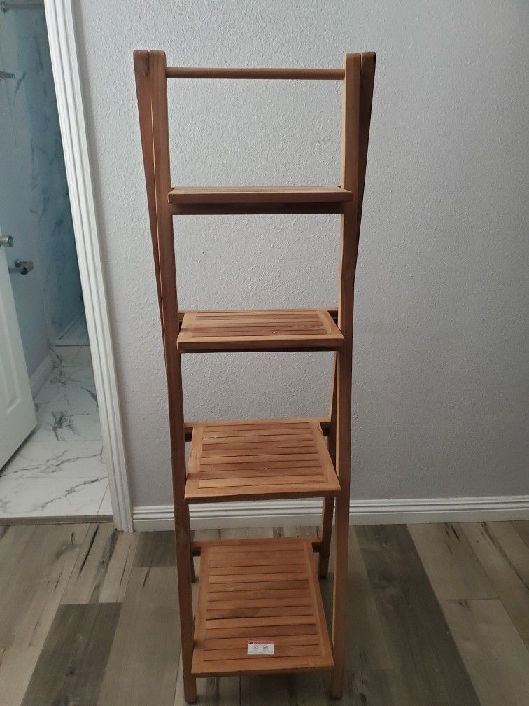 4 Tier Wood Shelf