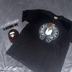 Bape X Chrome hearts tee