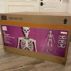12 Ft Foot Skeleton Halloween Home Depot New In Box