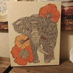 Elephant Canvas Wall Art 