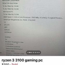 Gaming PC (son Upgraded)