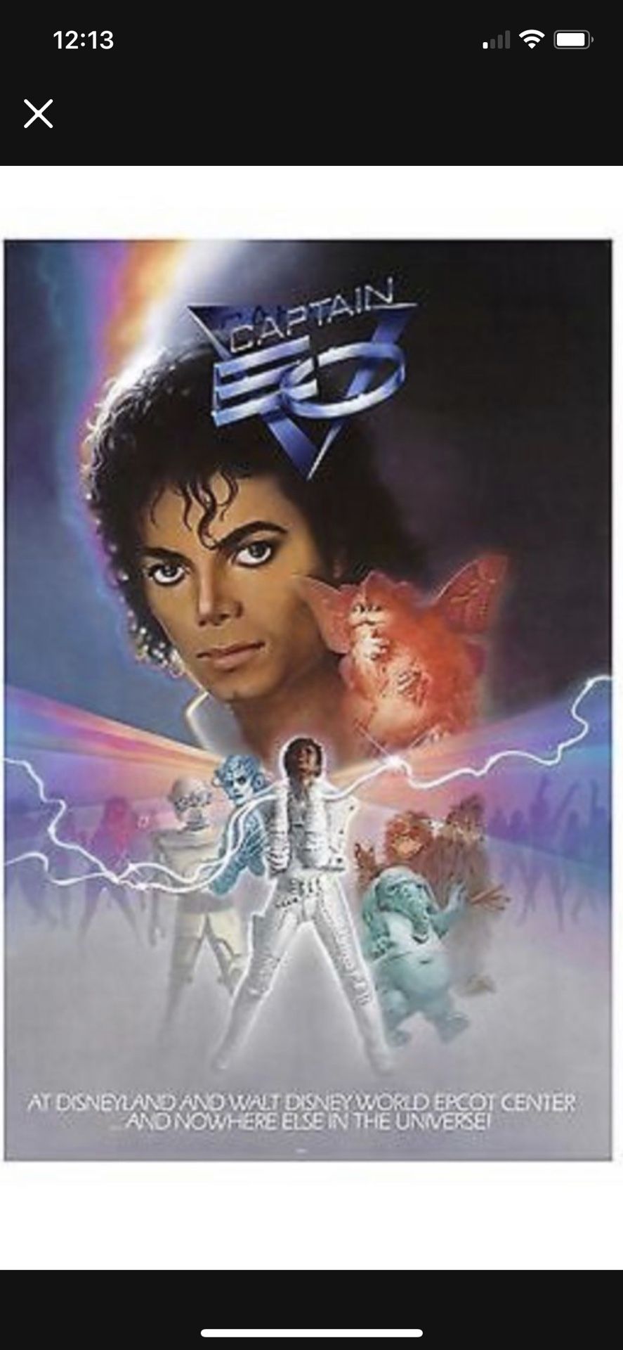 NEW Michael Jackson Captain EO Movie Poster