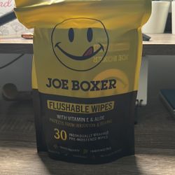 Joe Boxer Flushable Wipes