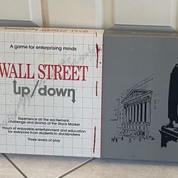 Vintage 1985 Wall Street Up/down Board Game 
