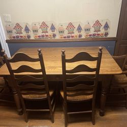 Kitchen Or Dining Table With Chairs