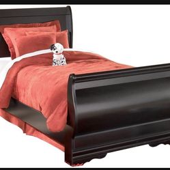 Ashley Twin Sleigh Bed With Nightstand