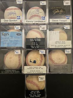 Los Angeles Dodgers Game Used Baseball and Autographed Signed balls