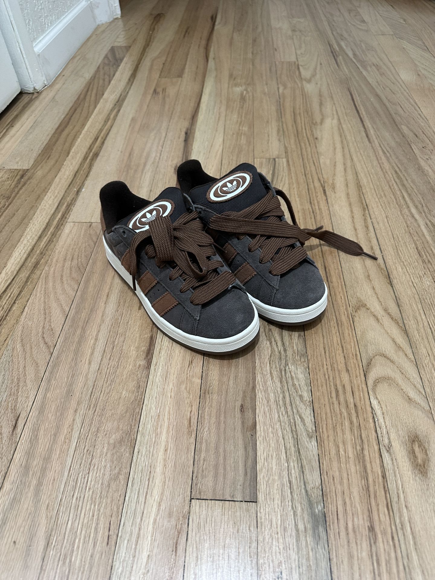 brown adidas campus 00s