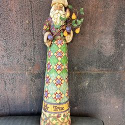 Jim Shore: On The First Day of Christmas Huge 29" Santa Retired Statue
