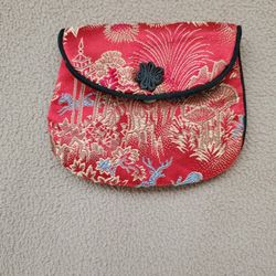 Vintage Asian Brocade Coin Purse