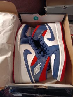 Air Jordan 1 Low Sneakers Blue Red White