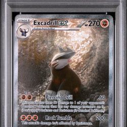 PSA 10 Excadrill ex Special Illustration Rare #168 Pokémon 2025