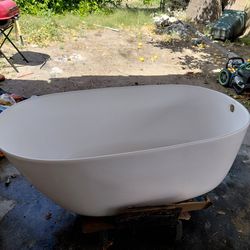 Fiberglass, bathtub.