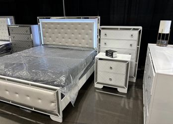 LED Light Bed Frame - Colors Available - Full - Queen - King - Cal-King - SAME DAY DELIVERY