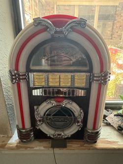UNTESTED! Crosley Tabletop Juke Box CD Player Radio