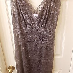 Like New JS Collection Lace Sequence Dress 14