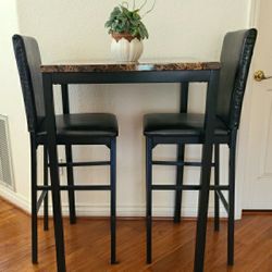 Bistro/Bar Table and Stool 3pc set [Light Weight]