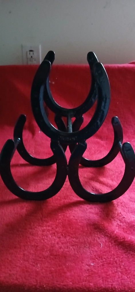 Steel Horseshoe Wine Rack