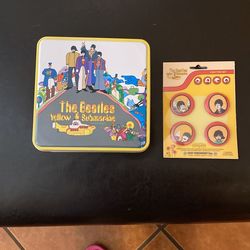 Beatles Pins & Puzzle Tin