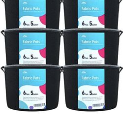 5 Gallon Grow Bags -6 Quantity