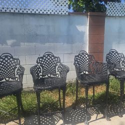 Heavy Duty Cast Iron Bar Stools