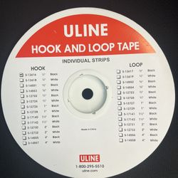 Uline Hook and Loop Tapes(1/2" Black)