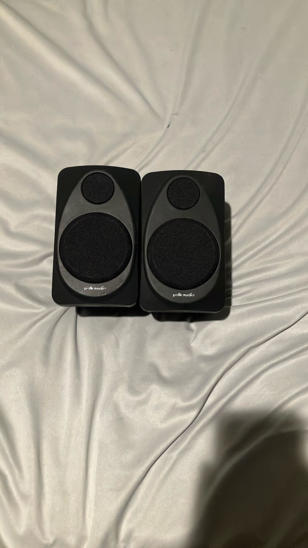 Two Polk Audio Speakers