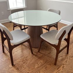 Castlery  Joshua Chair, Pearl Beige 4 Chairs Total 