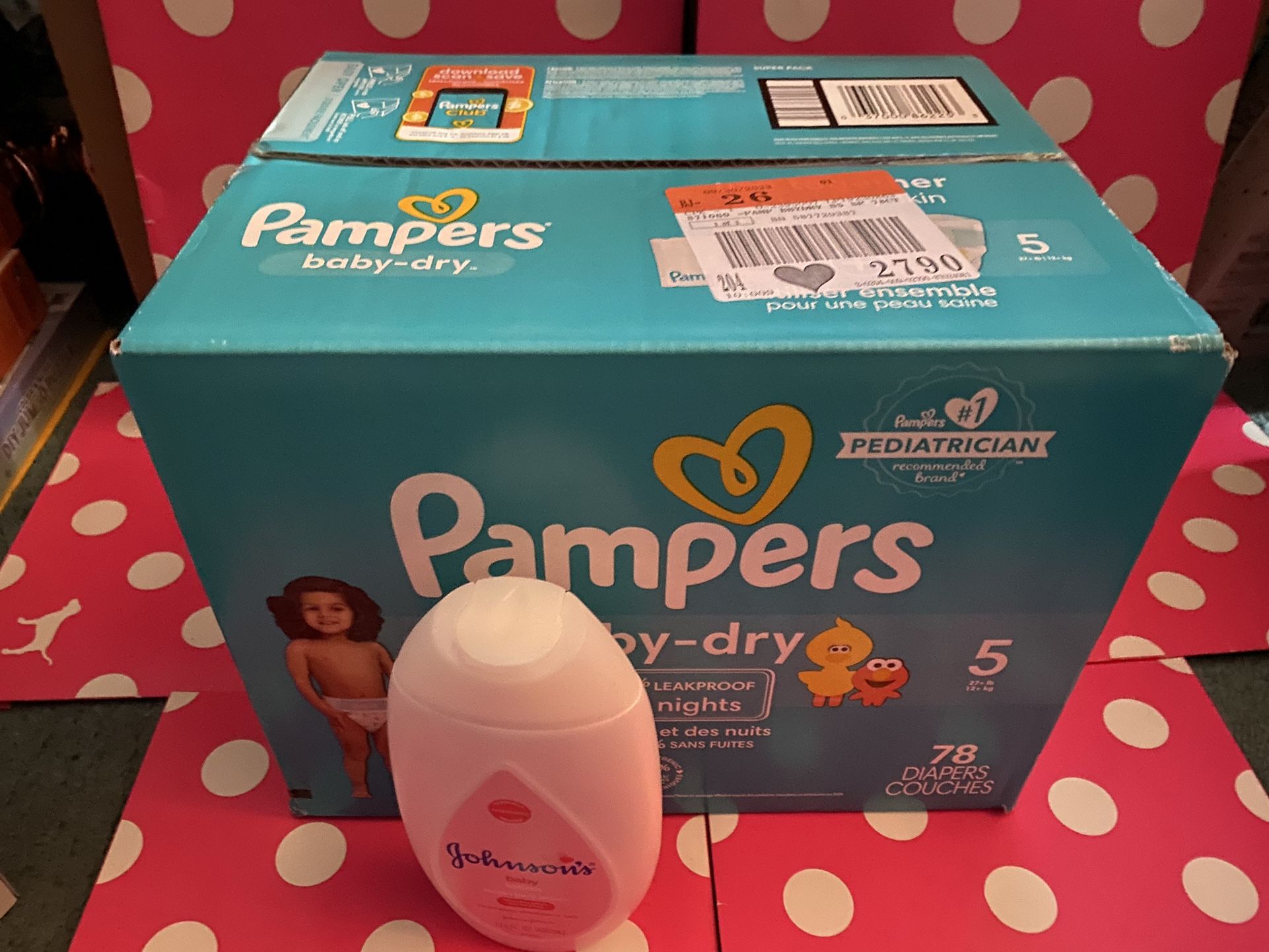 PAMPERS SIZE 5.