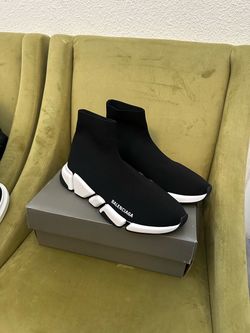 Balenciaga black white sole
