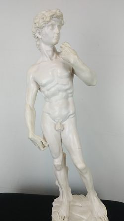 Vtg. David statue/sculture made of resin Italy