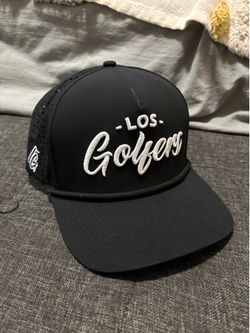 Los Golfers Black Performance Snapback Hat - Like New