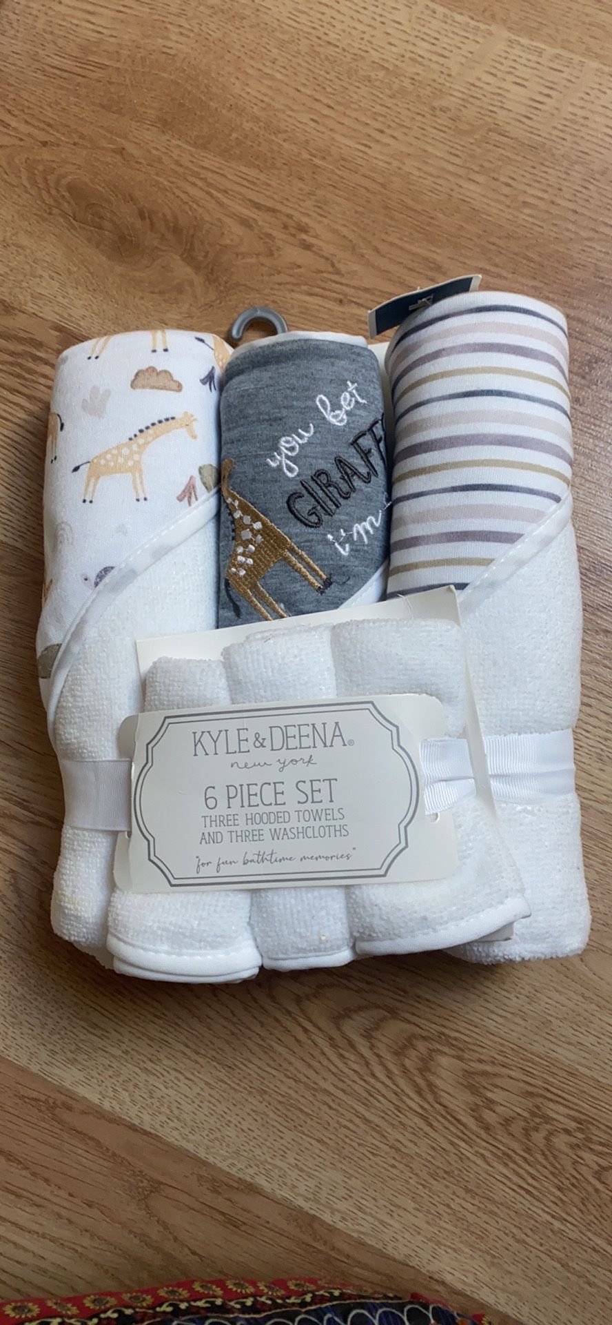 Baby Hooded Towels And Washcloth Set