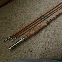 VINTAGE BAMBOO FISHING ROD   EBISU BRAND