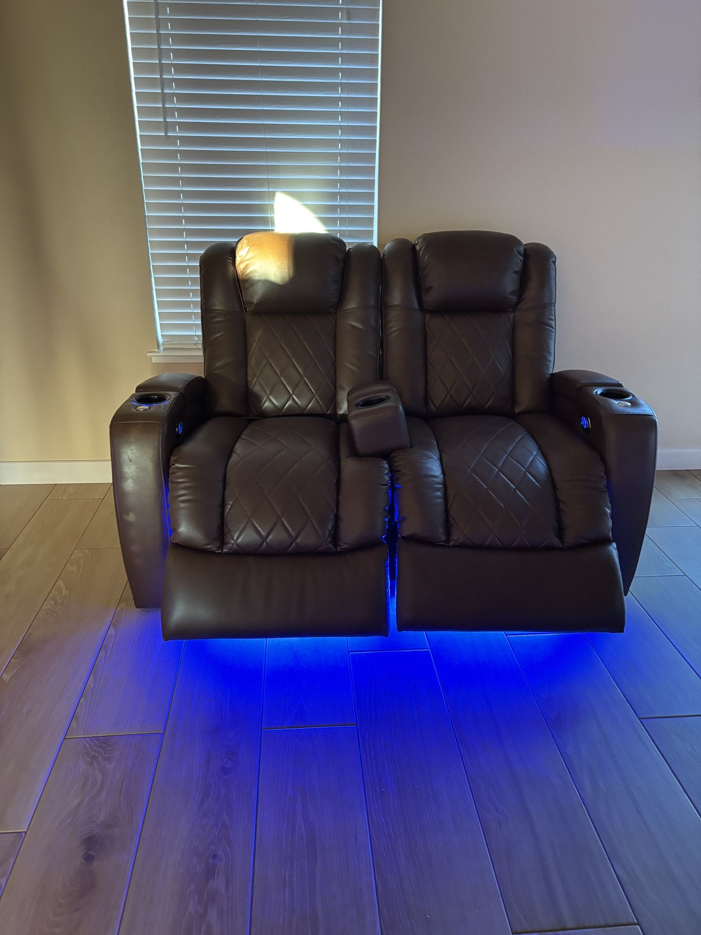 Leather Recliner Sofa