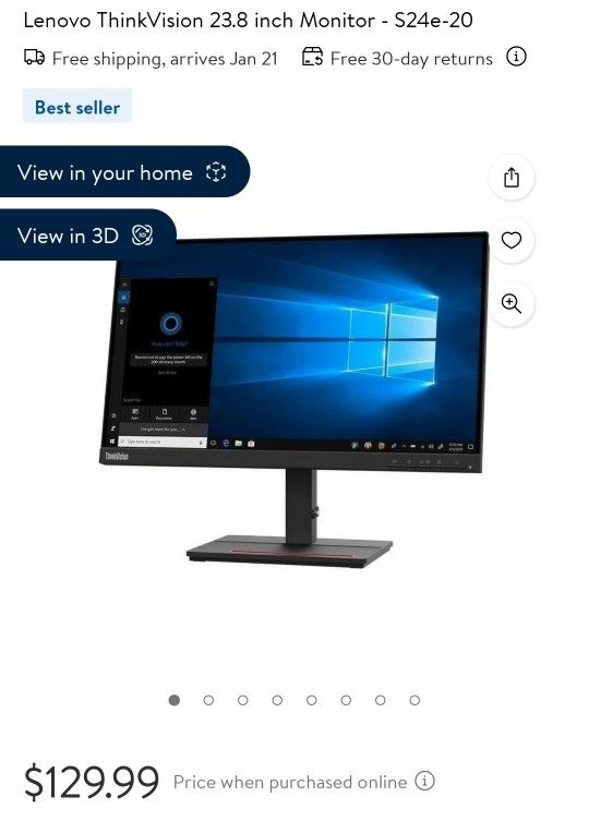 Lenovo ThinkVision Computer Monitor