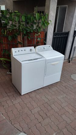 Washer and gas dryer