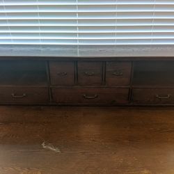 Large Pottery Barn Oak Desk