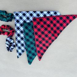 Matching Pet Handkerchief and Scrunchie 