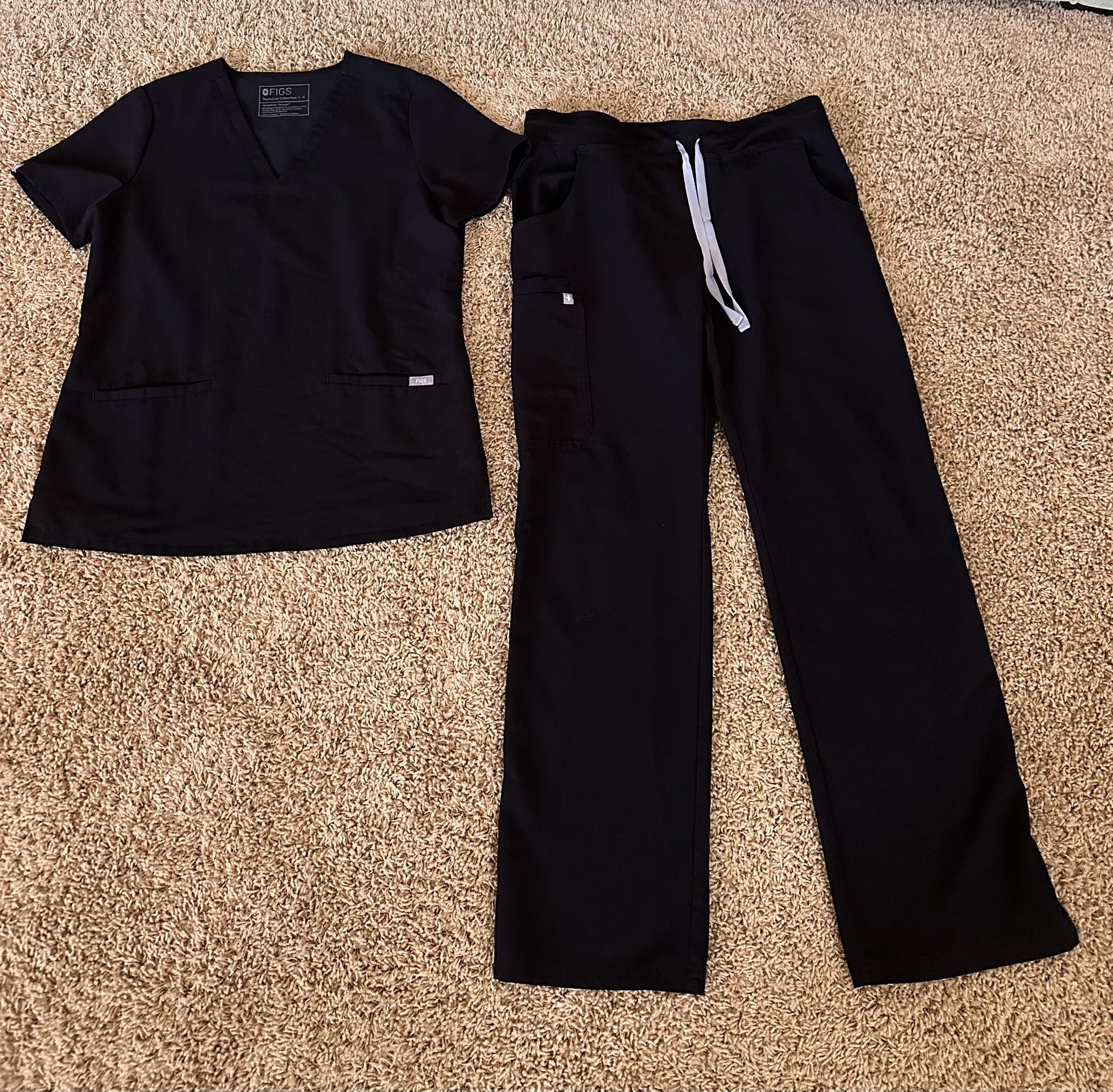 Figs Black Scrub Set Small