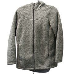 Sherpa Lined Jacket With Hood Size Small 