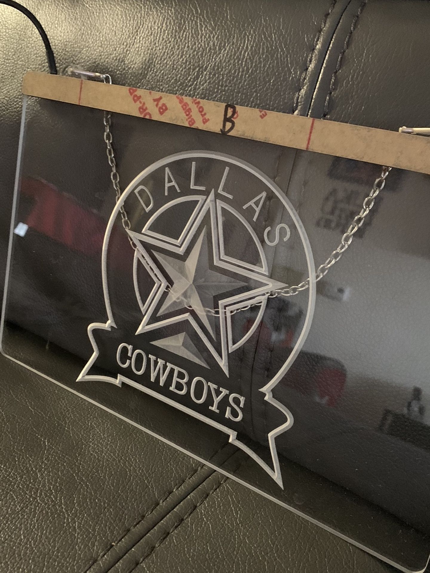 Dallas Cowboys Neon Hanging Light