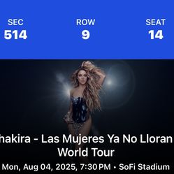 Shakira-Las Mujeres Ya No Lloran-World Tour