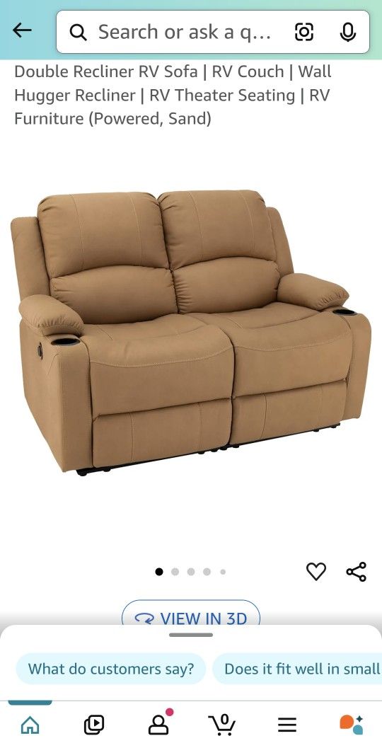 New Dual Recliners Love Seat