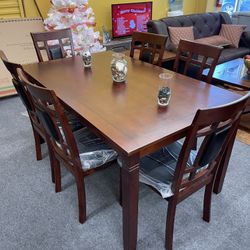 Dining Table With 6 Chairs - Delivery And Financing Available 