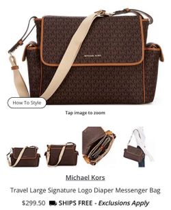 Michael Kors diaper bag NWOT