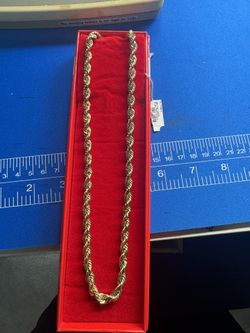 14k Gold Solid Rope Chain