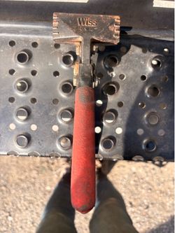 Vintage wiss hand seamer pliers