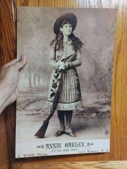 Historic photo poster Wild West Annie Oakley